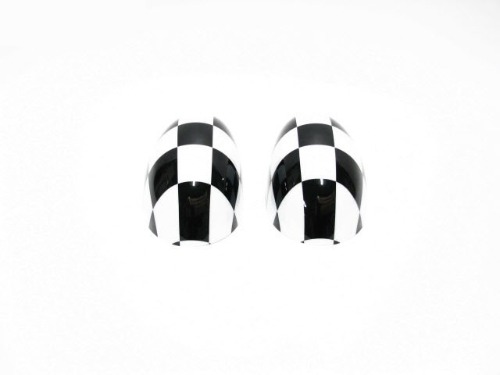 Door Mirror Cover For MINI R56 Chequered Type,2pcsSet